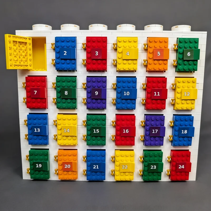 1013pcs MOC Seasonal Advent Calendar Model Toys Building Blocks Construction Christmas Gifts Creative Birthday Assemble DIY