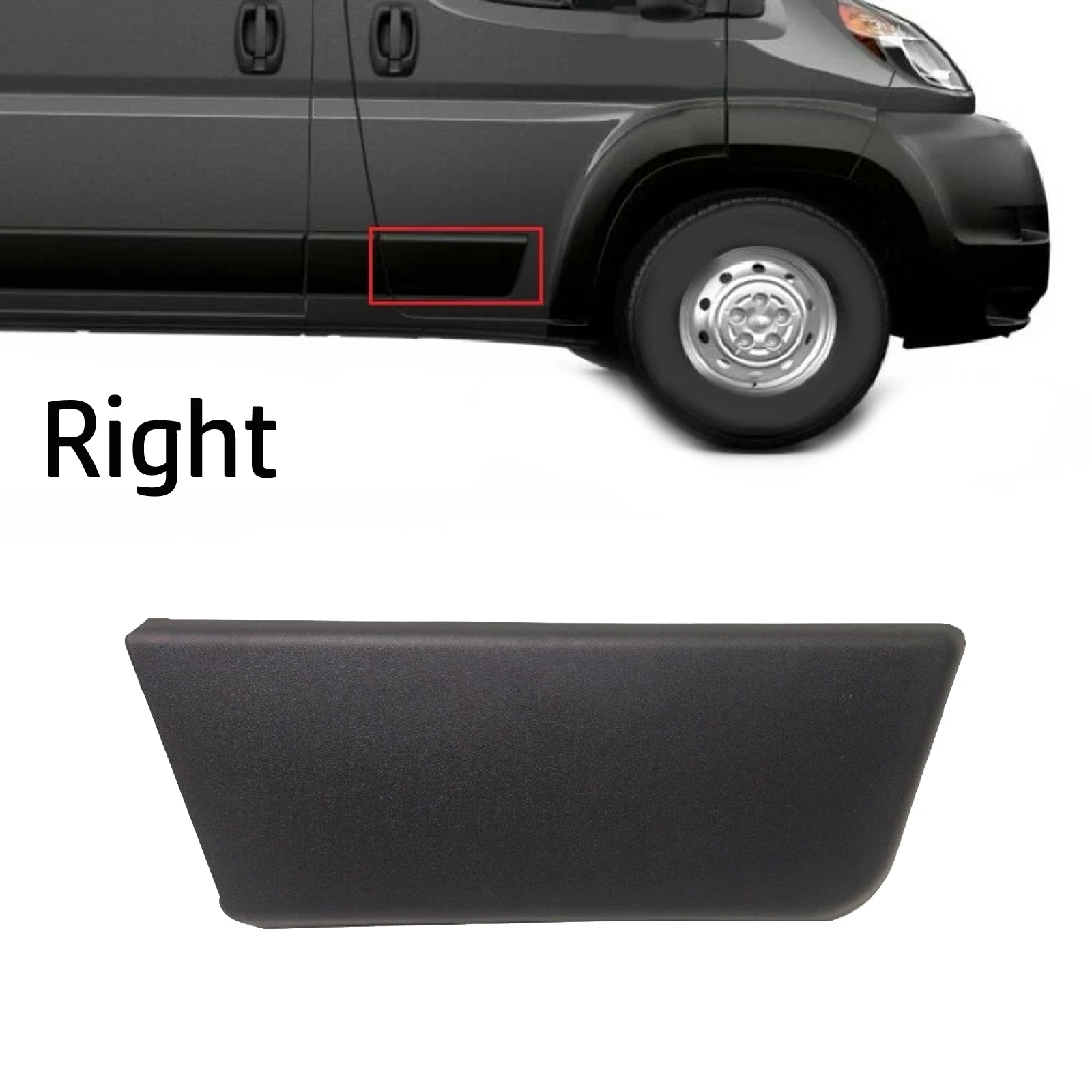 

Front Passenger Molding Right Front Door Trim 1-Piece Molding Set Direct Replacement Part Easy Installation Trim