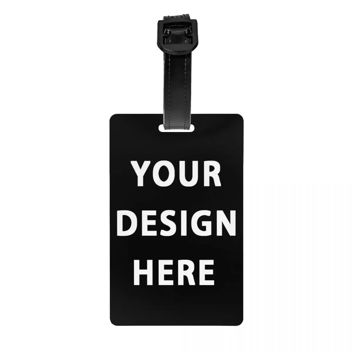 Custom Uw Ontwerp Hier Bagage Tag Ize Logo Letter Print Reistas Koffer Privacy Cover Id Label