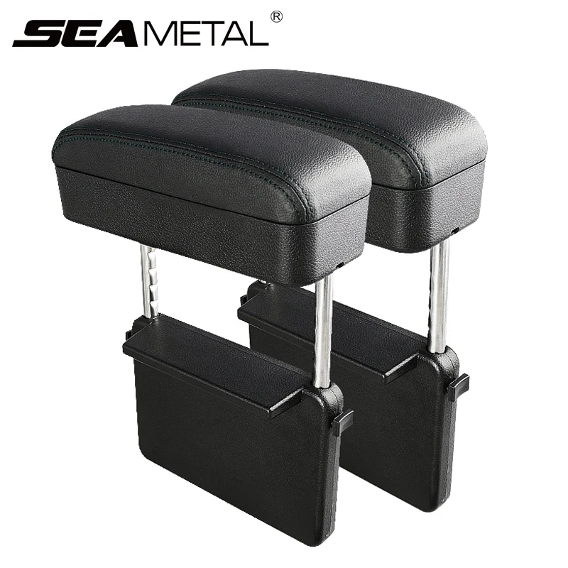 Car Armrest Box Elbow Support Adjustable Car Seat Gap Organizer Arm Rest Box for Cars Auto Accessories Armrest Cushion Universal