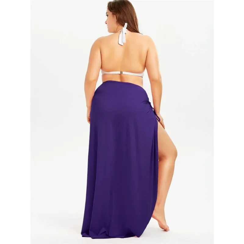 Nieuwe Zomer Backless Sling Dress Vrouwelijke Effen Kleur Sexy Lange Jarretel Cross Strandkleding Vrouwen Strand Cover Up Jurken S-5XL