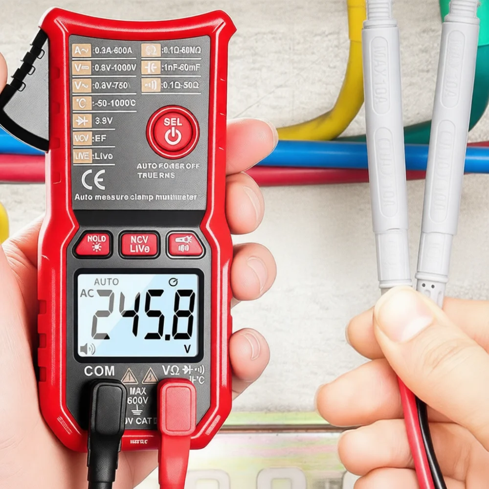 Handheld Auto Identification Multimeter Smart Voltage Current Tester Electrician Repair Testing Equipment