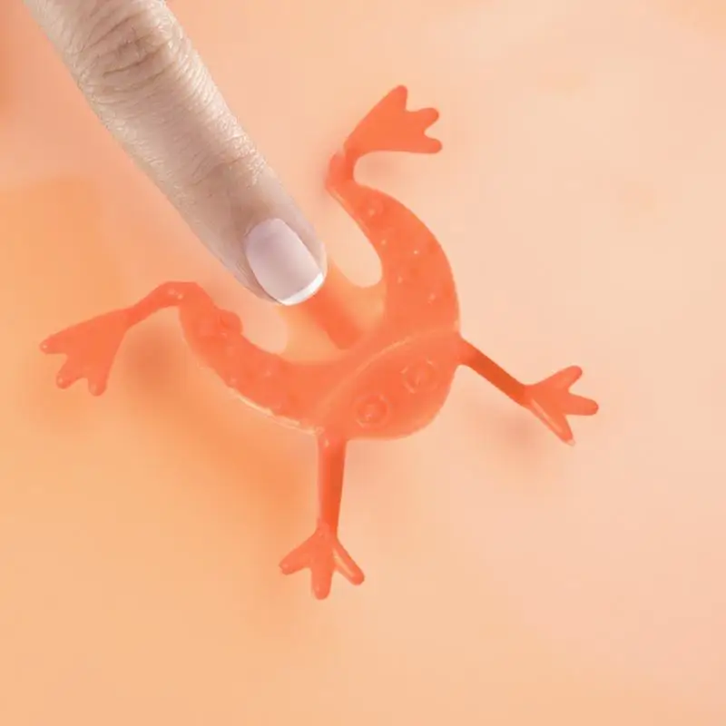100Pcs Jumping Frogs Mini Finger Pressing Fun Press Tail Kids Party Favors Birthday Gifts Plastic Safe Play Mini
