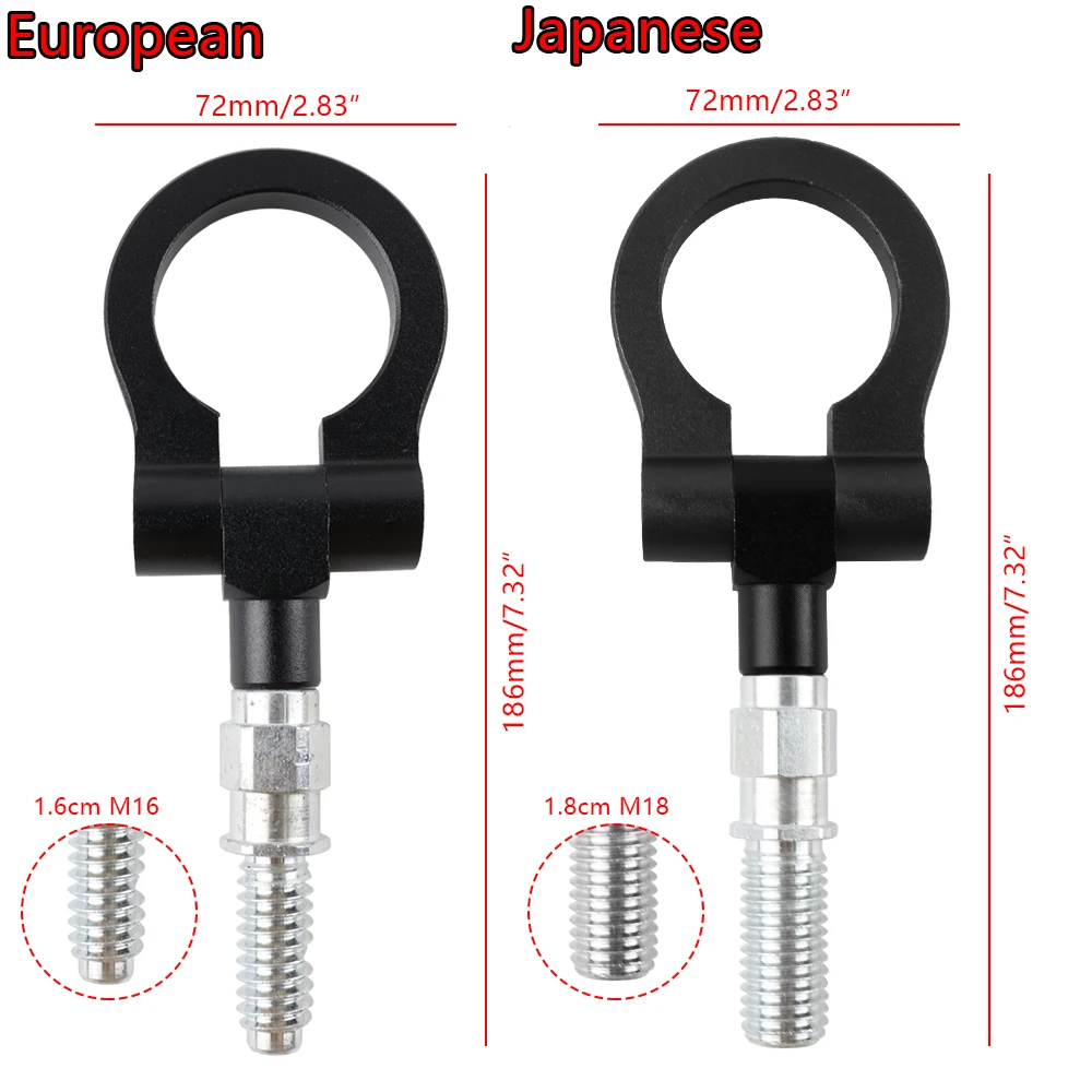 Sport Billet Aluminum Front/Rear European Car Tow Hook For most japanese cars and Euro cars