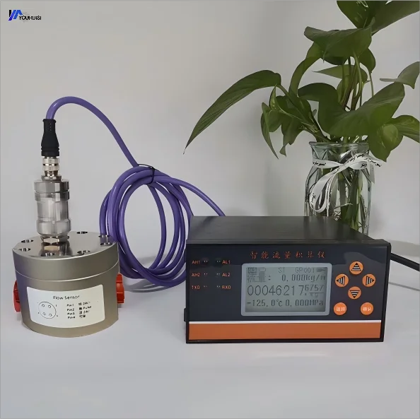 Aluminum Alloy Aviation Fuel Oil Elliptical Gear Flowmeter High Accuracy 0.5% 0.6-20000L/H