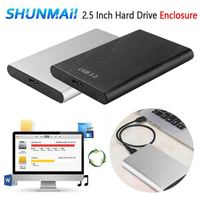 2.5 Inch Metal External Hard Disk Enclosure Portable USB 3.0 Mobile Hard Drive Enclosure 1TB External Hard Drive Box for Macbook