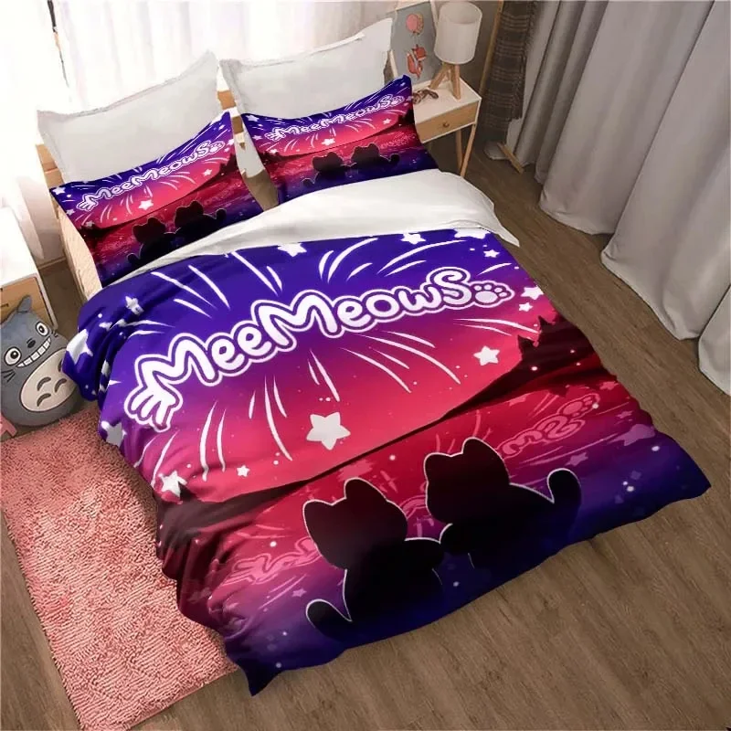 

APHMAU Bedding Set Duvet Cover Set Single Double King Size Kawaii Cartoon Aphmau Adult boys Bedroom Duvet Cover and Pillow Case