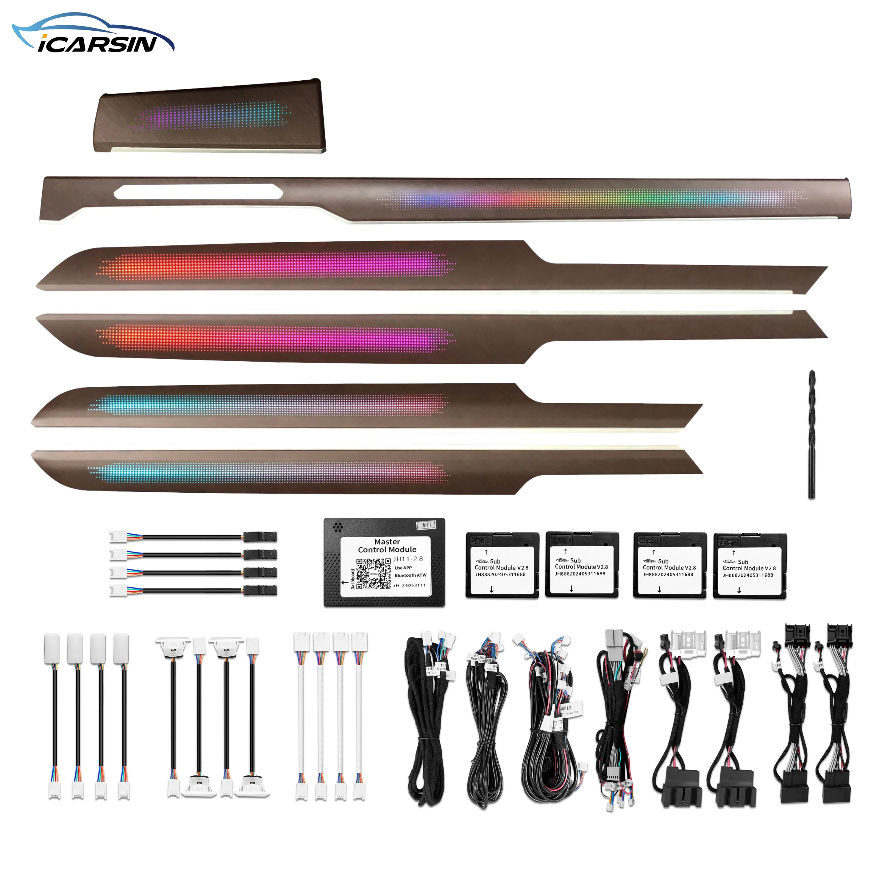 ICarsin For Vw Passat CC Arteon B8 2019-2020 Ambient Light Dynamic OEM Style Trim Panel Car Interior LED Lighting Upgrade Kit