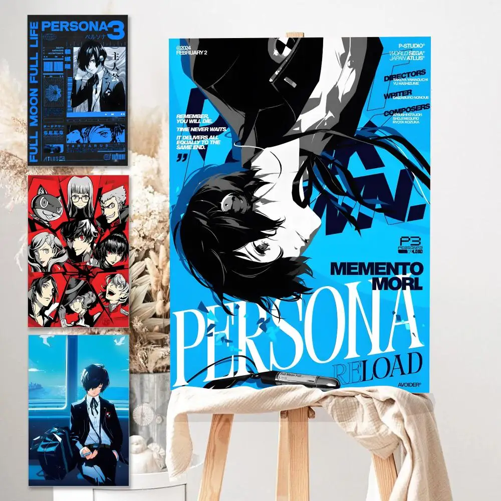 Poster HD Anime Hot Theme Singer/OST/Movie-Waterproof Self-Stick Home Decor Game P-Persona 3 45 Anime