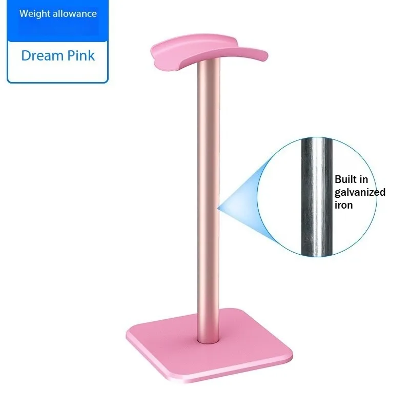 ヘッドフォンスタンドハンガー ヘッドマウントイヤホン用金属ディスプレイスタンド ゲーム用ヘッドフォンホルダーラック コンピューターヘッドセットブラケット