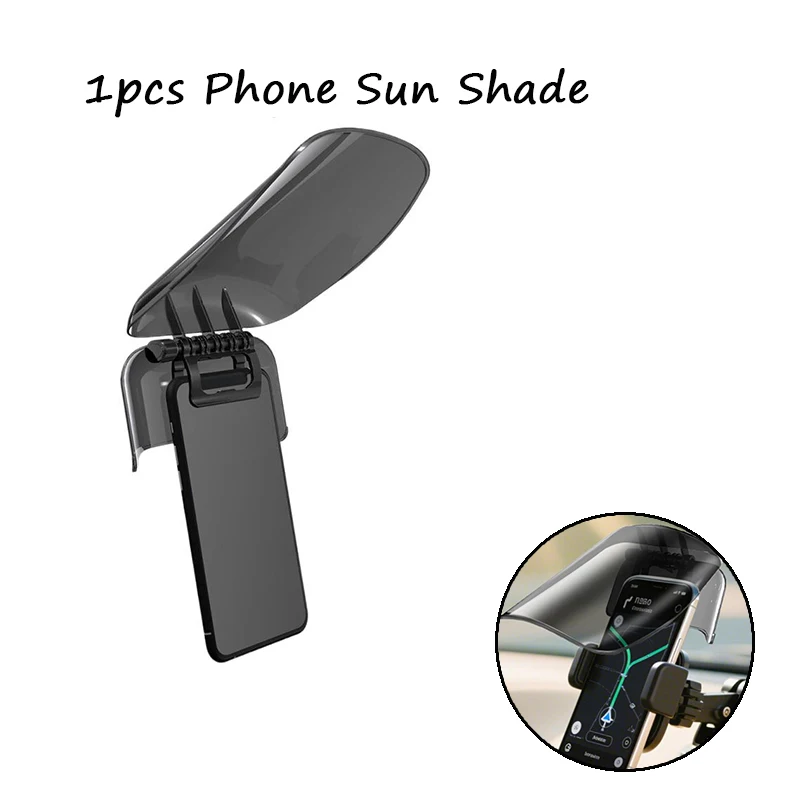 

1Pcs Adjustable Creative Riding Gear Outdoor Sun Hat Style Phone Mount Sun Shade Rainproof Universal Extended Sun Visor