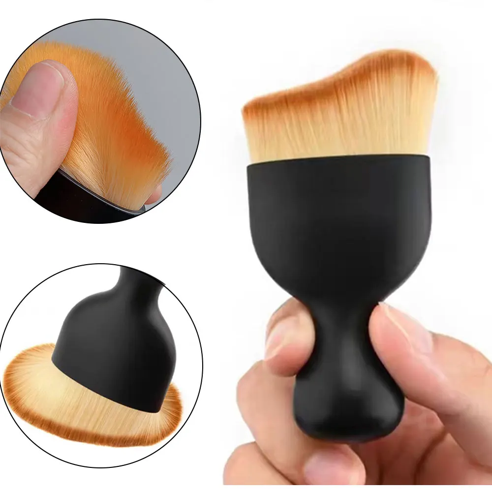 1 pçs escova removedora de pó da arte do prego escova macia escova de limpeza de poeira para aplicação acrílica profissional ferramenta de escova de limpeza de unhas 10