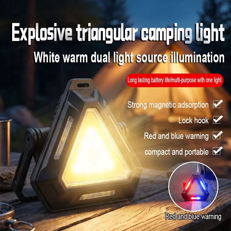 Mini Flashlight Keychain Light COB Work Light USB Rechargeable Lamp Super Bright Flashlight Outdoor Camping Light Tent Lamp Tool