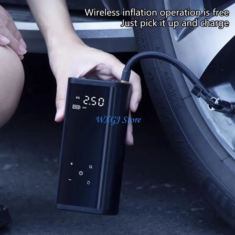 

37JE High Efficiency Bicycles with LED Light Rechargeable Air Compressor for Car