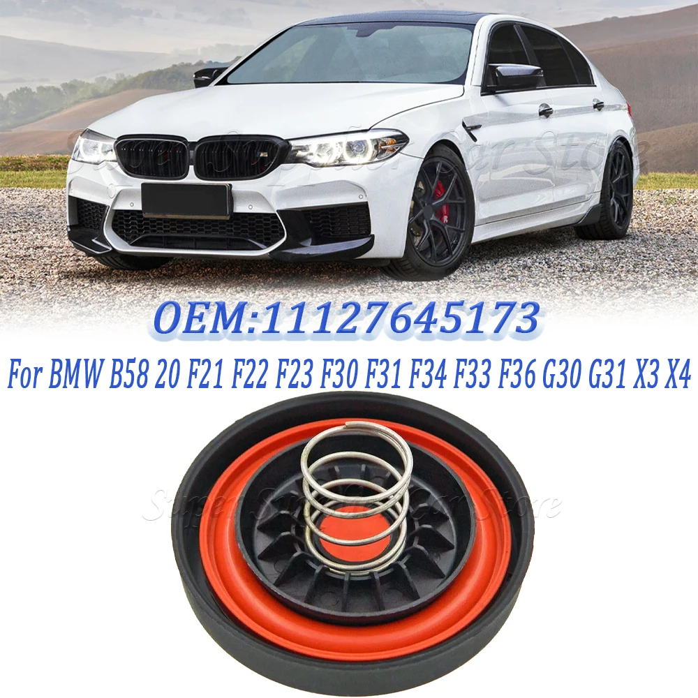 For BMW B58 F20 F21 F22 F23 F30 F31 F34 F33 F36 G30 G31 X3 X4 New PCV Valve Cover Repair Kit Valve Cap Replacement 11127645173