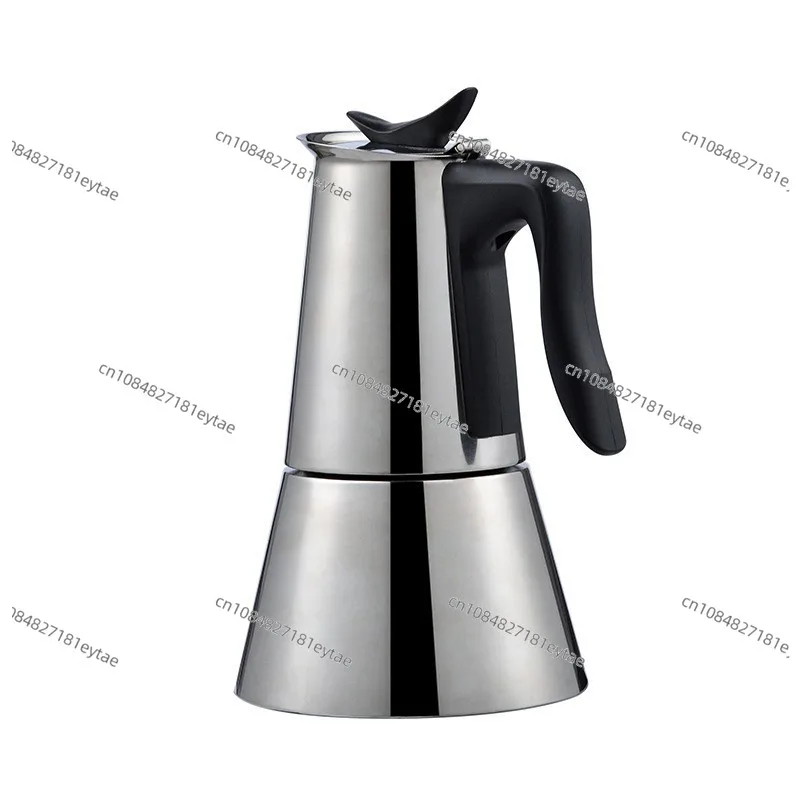 Portable 304 Stainless Steel European Moka Pot Coffee Maker Stovetop Espresso Brewer for Home Travel Camping Gift Set