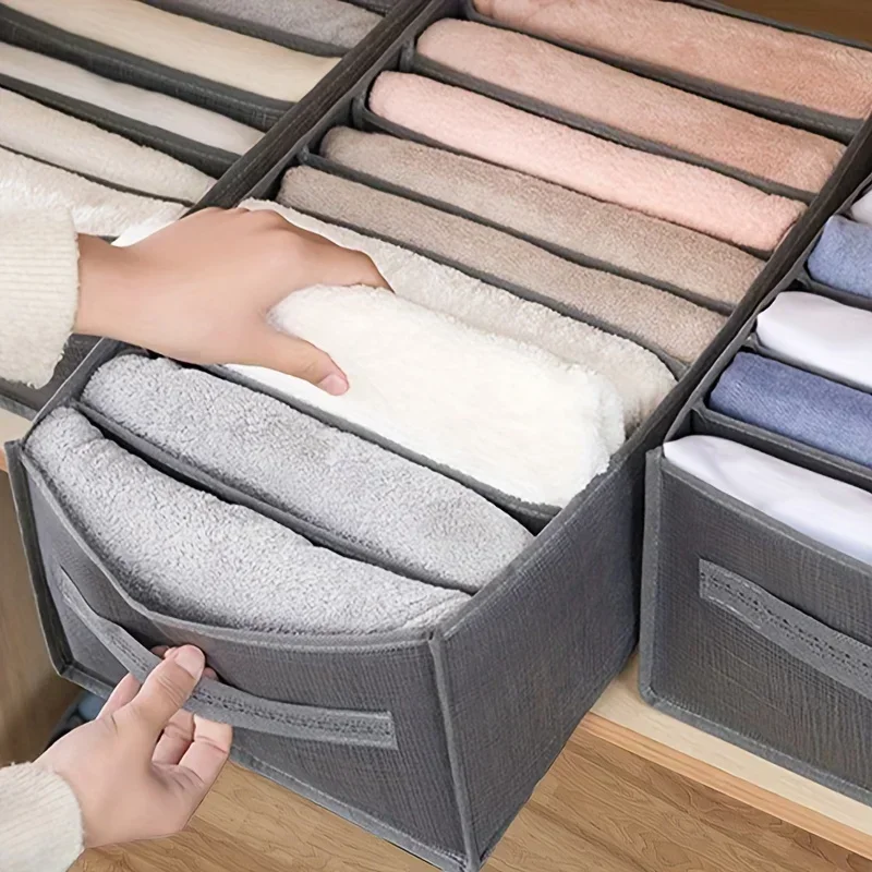 Folding Storage Pouch Laundry Organizer in The Closet Underwear Drawers Storage Bedroom Cabinet Socks Bra Storage PantsOrganizer