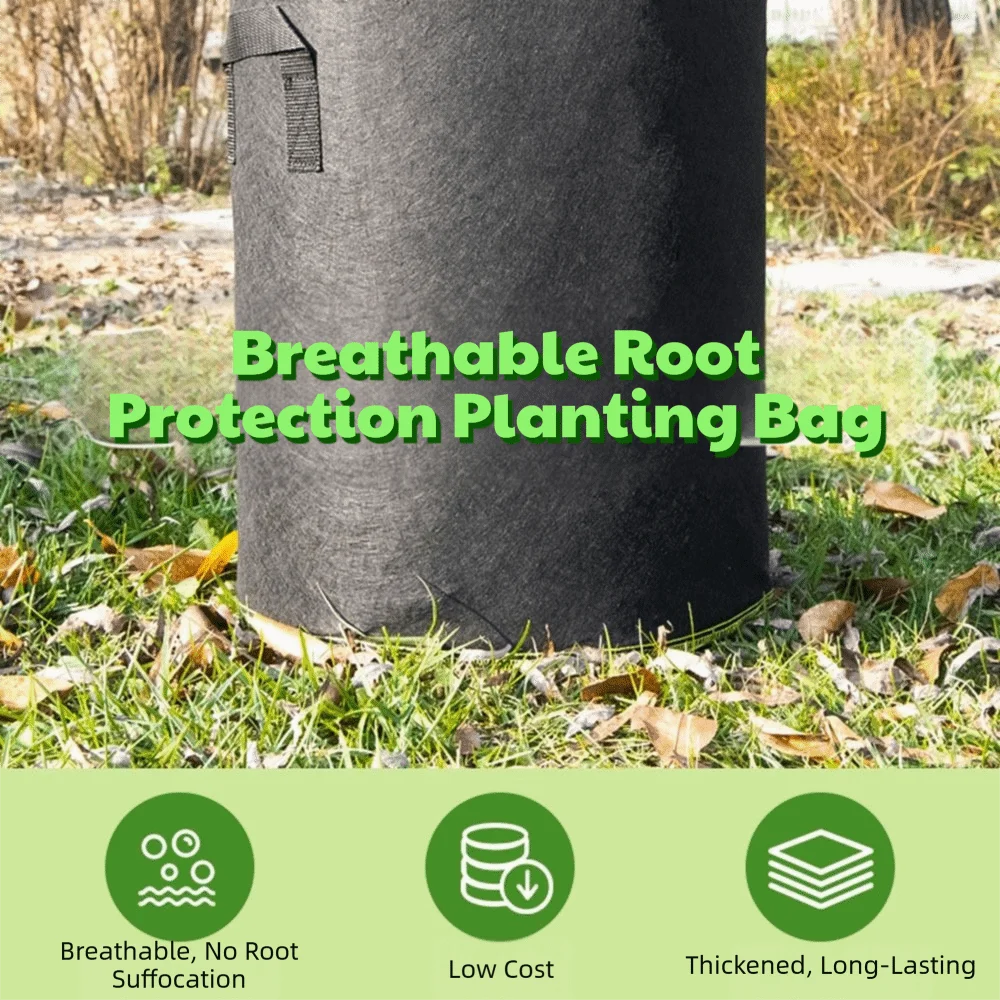 5Pcs 2/5/10/15/20/30 Gal Gallon Large Grow Bag Large Capacity Non-woven Fabric Garden Flower Plant Bags Multi-Functional