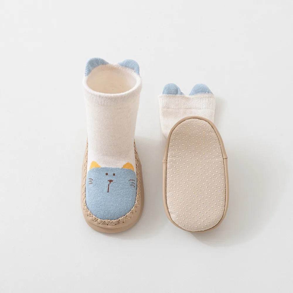 

A Pair New Cartoon Design Baby Socks Slippers Anti Slip Comfortable Anti Slip Socks Soft Sole Soft Sole Shoes Toddlers Wear