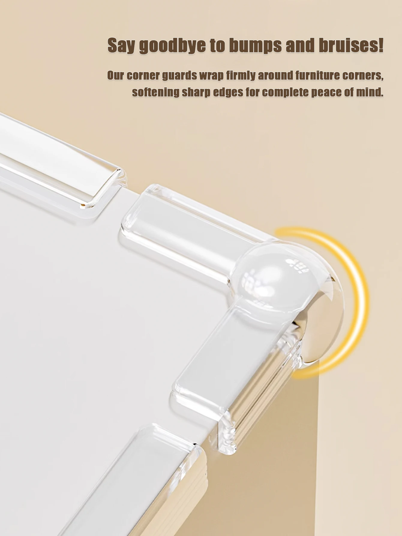 4/12PCS Transparent Furniture Corner Guards Baby Proofing Corner Protectors for Table Thick Soft Edge Bumpers for Kids Safety