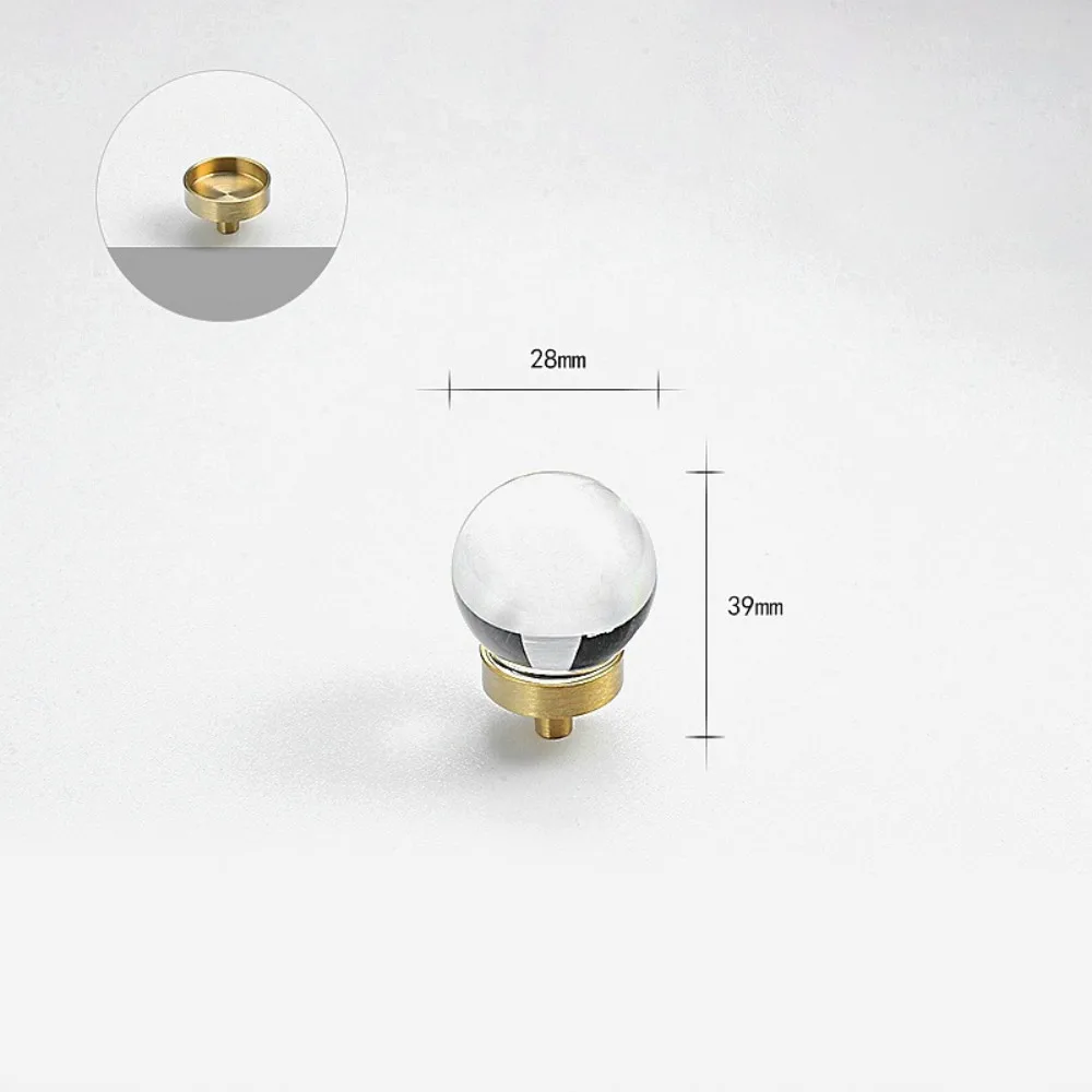 

Новые золотисто-серые прозрачные хрустальные ручки для шкафа, прочный, отличный дизайн, ручки для ящика, хрустальные ручки для комода