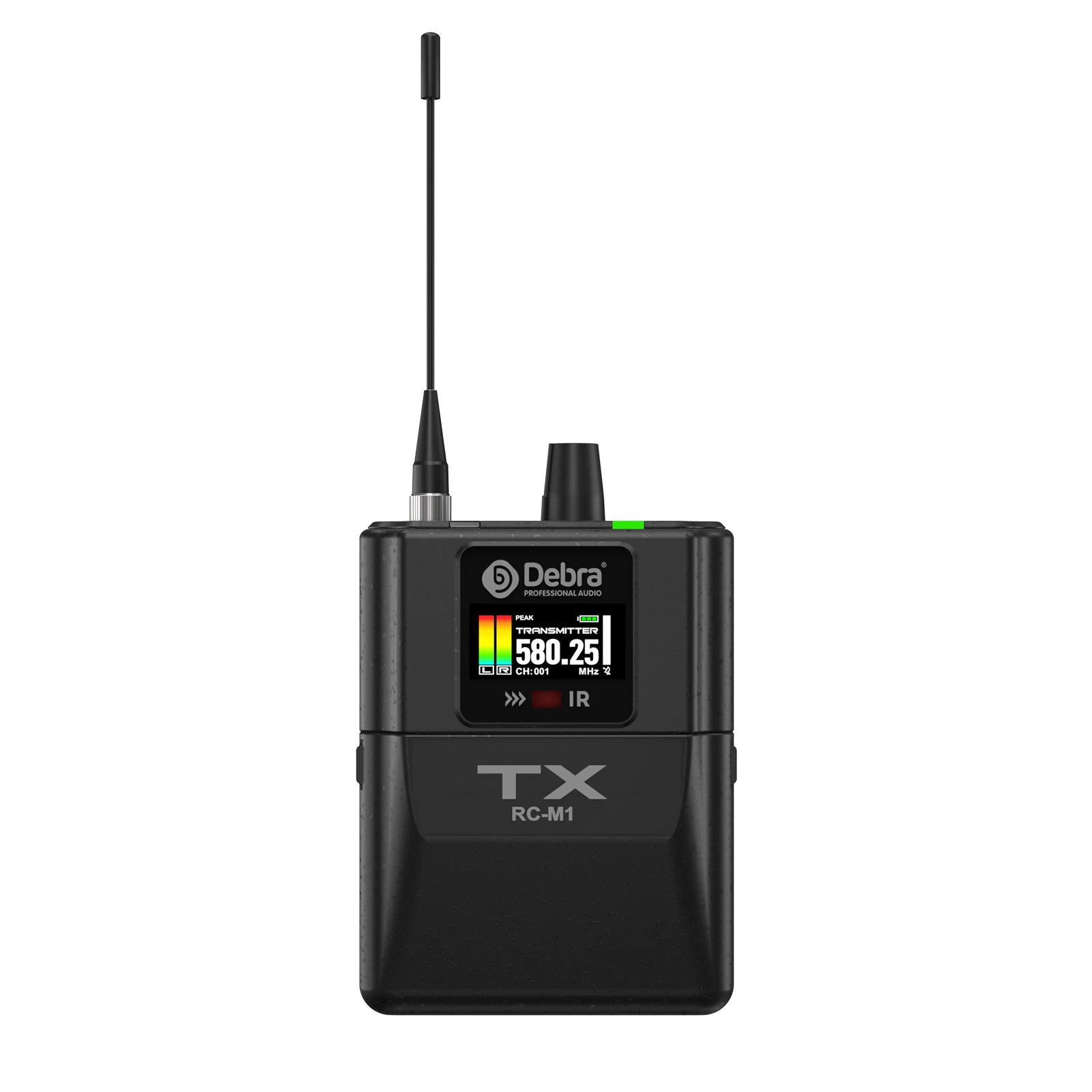 Debra New RC-EM1 UHF Stereo Wireless In-Ear Monitoring System, arbeitet im Frequenzbereich 565–590 MHz, entwickelt für Bands und Live-Übertragungen. – Detail 15