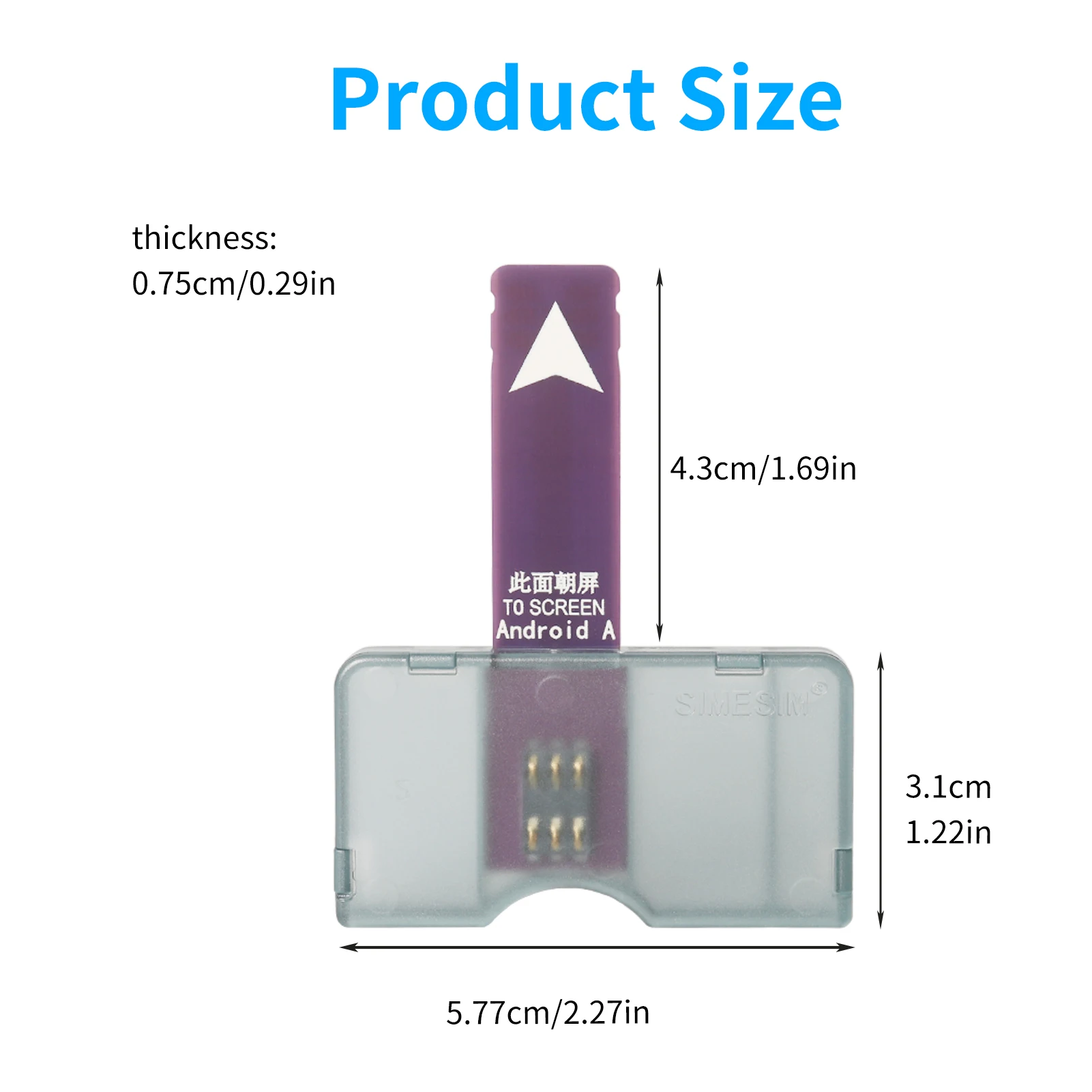 Apple Android external card inserter, card slot, card reader, insert a large SIM test, receive SMS, and quickly open the card