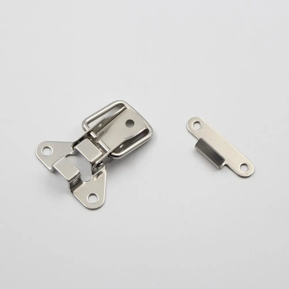 

4Pcs Stainless Steel Spring Loaded Clamp Clip Case Box Toggle Latch Catch For Cabinet Wooden Box Lock Furniture Hardware