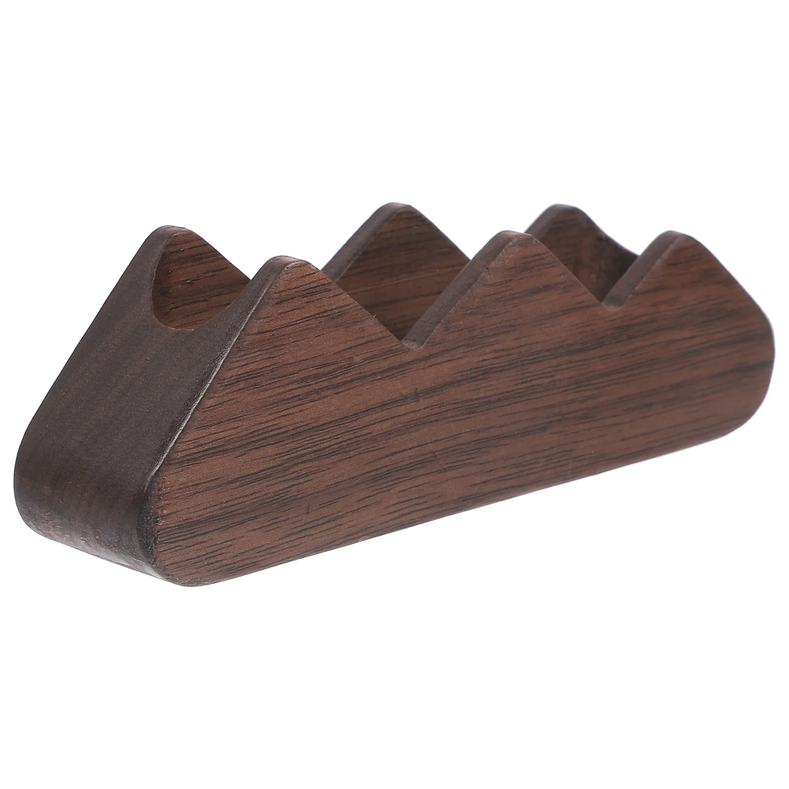 Business Holder Wooden Desktop Organizer Compact Name Card Storage Box For Office Desk Gift Card Stand Display Rack