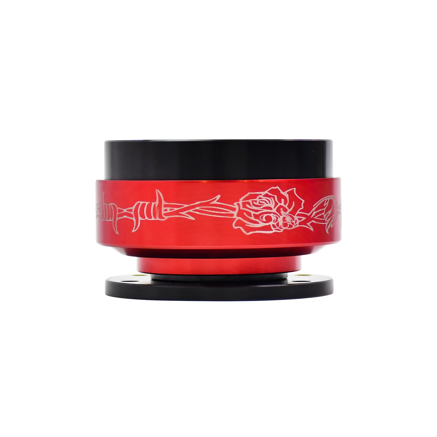 

Universal Red Quick Release Steering Wheel with Printed Pattern Car Quick Release Boss Accessory