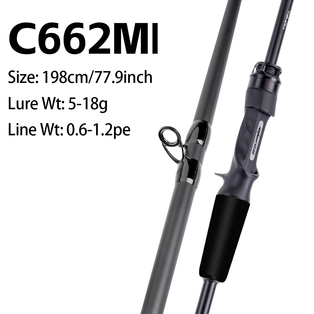 FISHINGFANS KUAISHA T1100+M40X Carbon Blank 8KG DRAG Light LS Guide 7-30g Ködergewicht Schnelle Aktion Spinn- und Wurfangelrute
