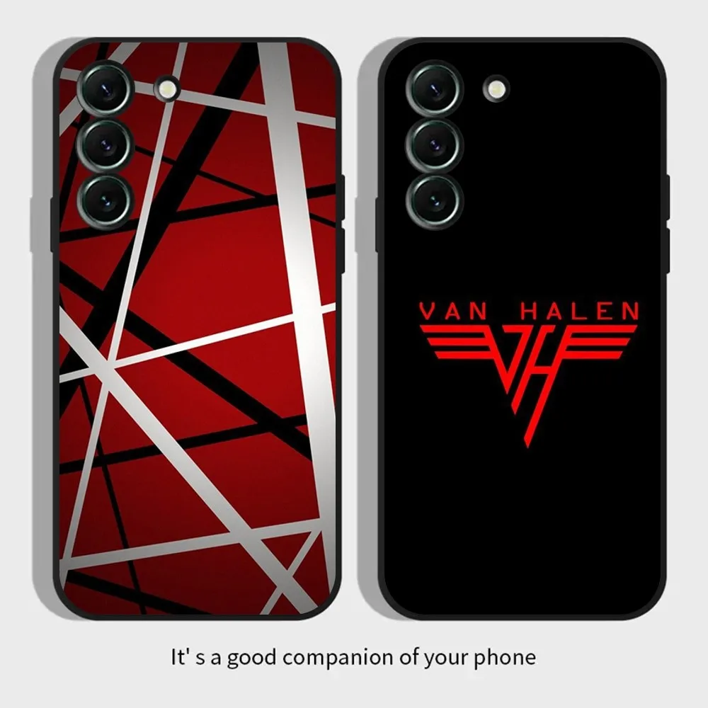 Guitar E-Eddie Van H-Halen Phone Case for SamsungS24,S23,S22,S21,S20 Ultra Pro S10,S30Plus,20 Ultra Black Cover