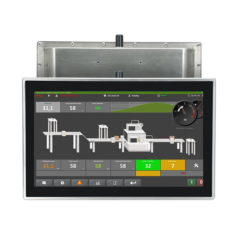 10.1-21.5 Inch Stainless Steel Touch Screen Monitor & All In One Panel PCMaterial Embedded Computer Optional