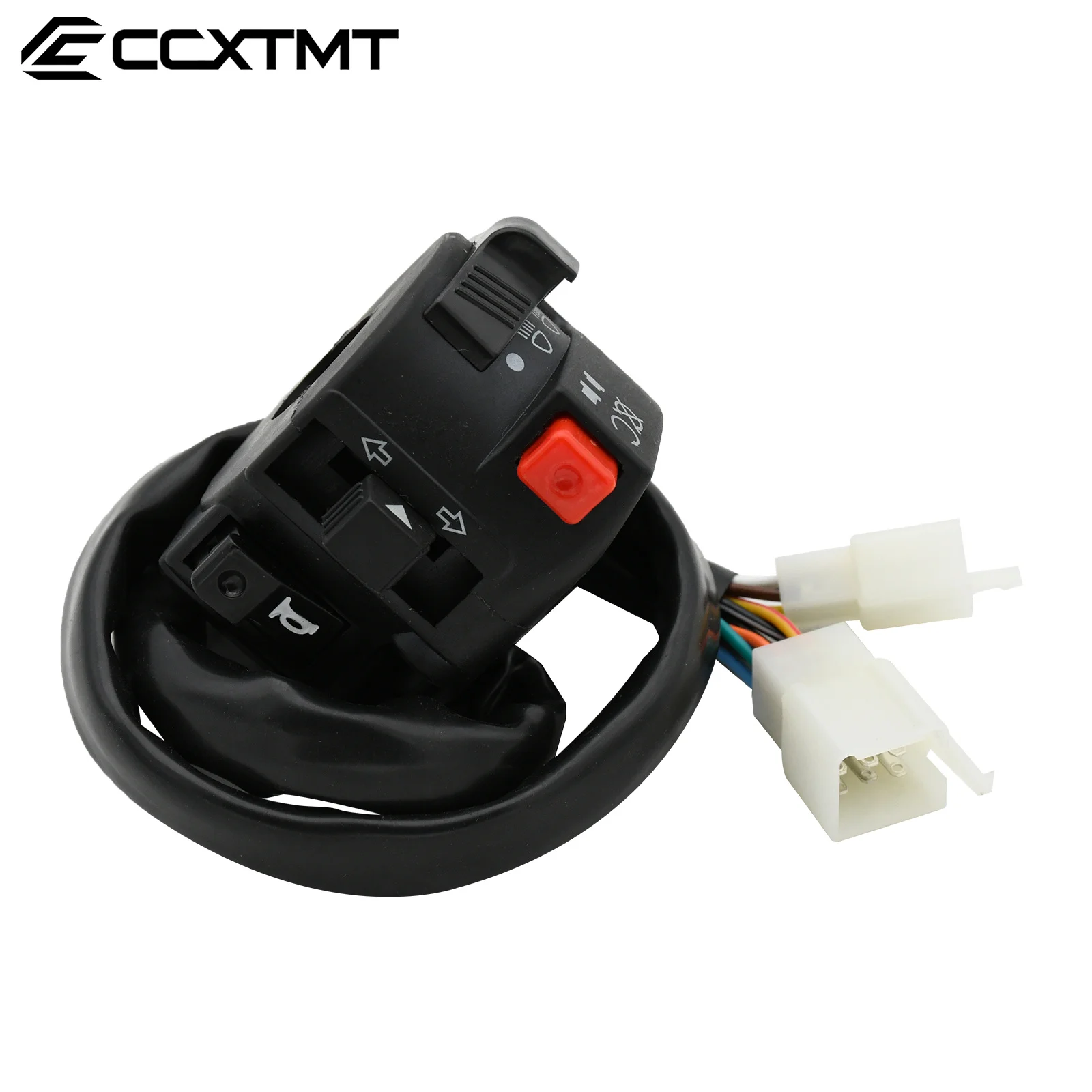 Motorcycle ATV Far Near Light Switch Light Button Turn Signal Horn Switch For Motocross Scooter KTM Honda Yamaha Kawasaki Suzuki