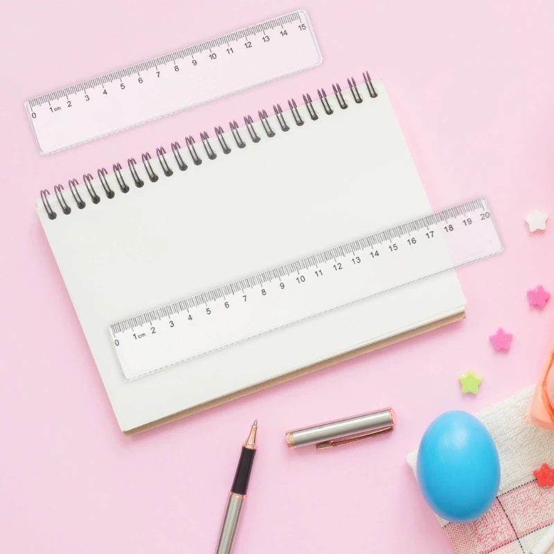 5 uds 15cm 20cm regla multifuncional regla plástico regla recta regla transparente