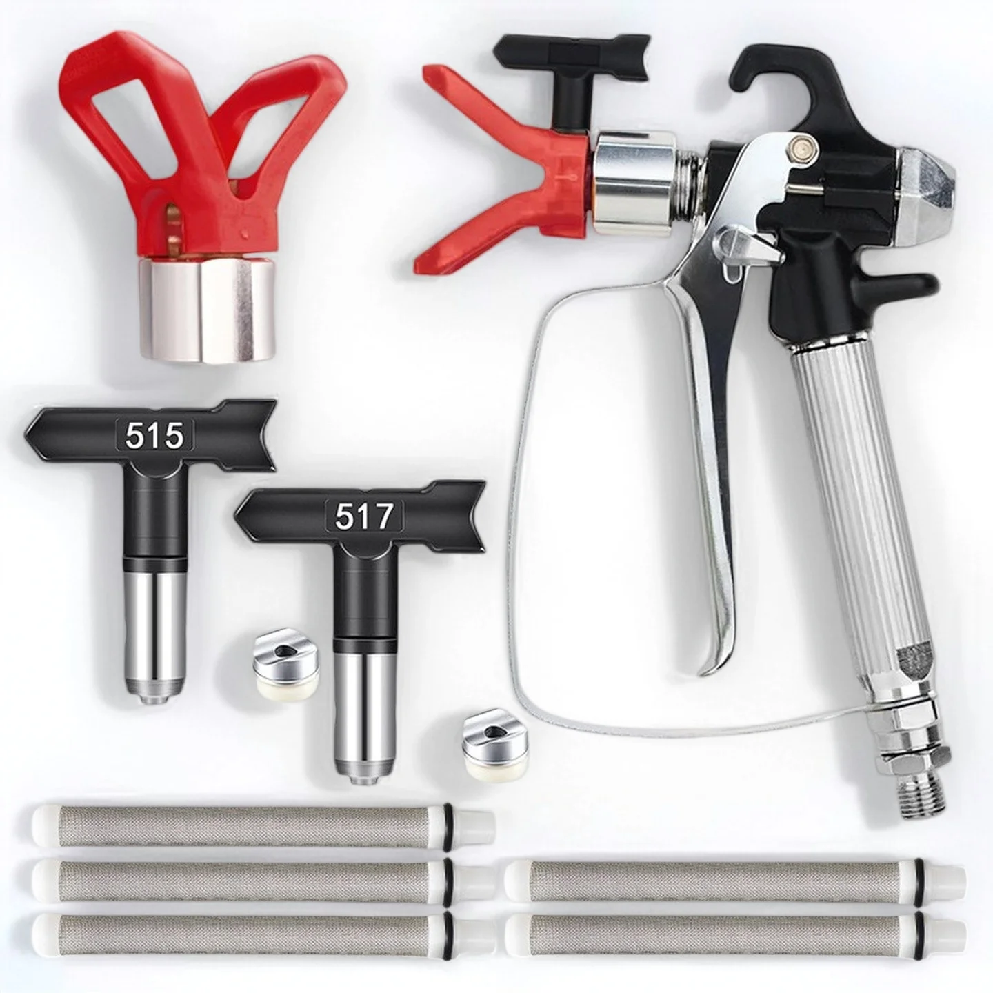 10pcs-airless-paint-sprayer-gun-kit-with-515-517-nozzles-guards-filters