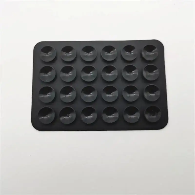 1pc Back Sticker Silicone Suction Pad For Mobile Phone Fixture Suction Cup Backed Adhesive Silicone Rubber Sucker Pad For Fixed