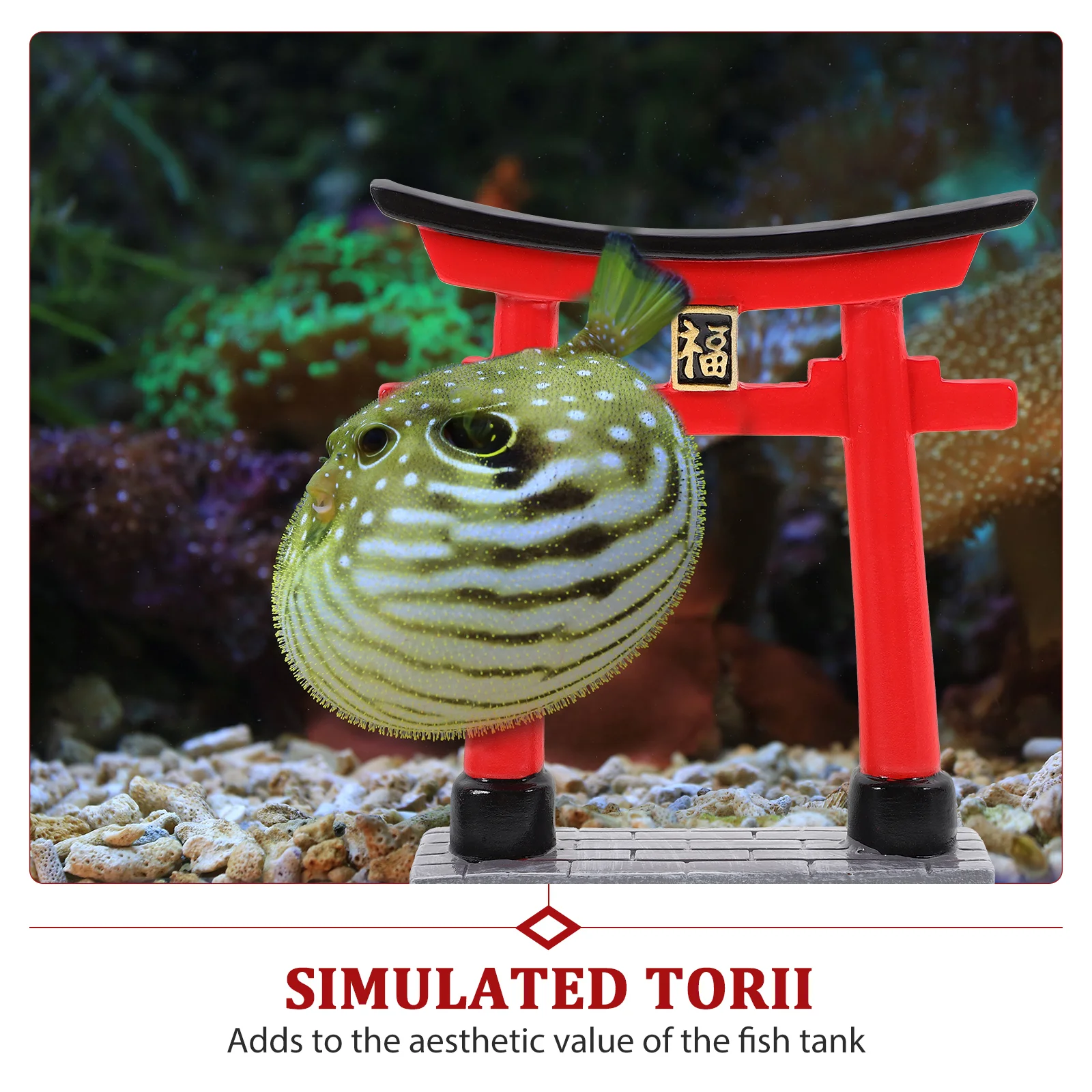 Santuario Torii Gate Acquario Adorna Bonsai Decorazioni per esterni Artigianato da giardino in resina Decorazione da tavolo con sabbia