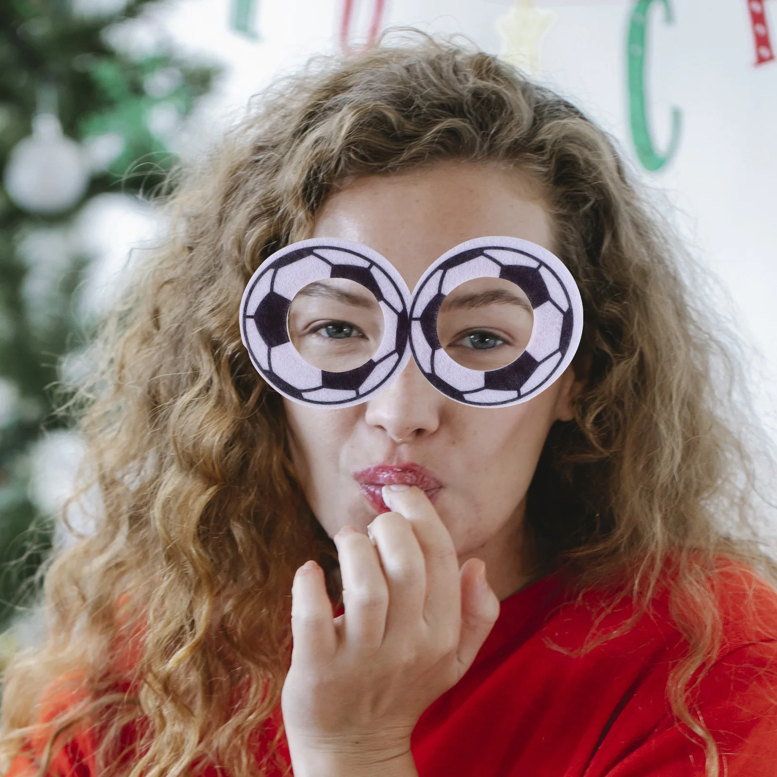 

Soccer Ball Style Lightweight Comfortable Party Glasses Eyewear Fan Accessory Football Football Match