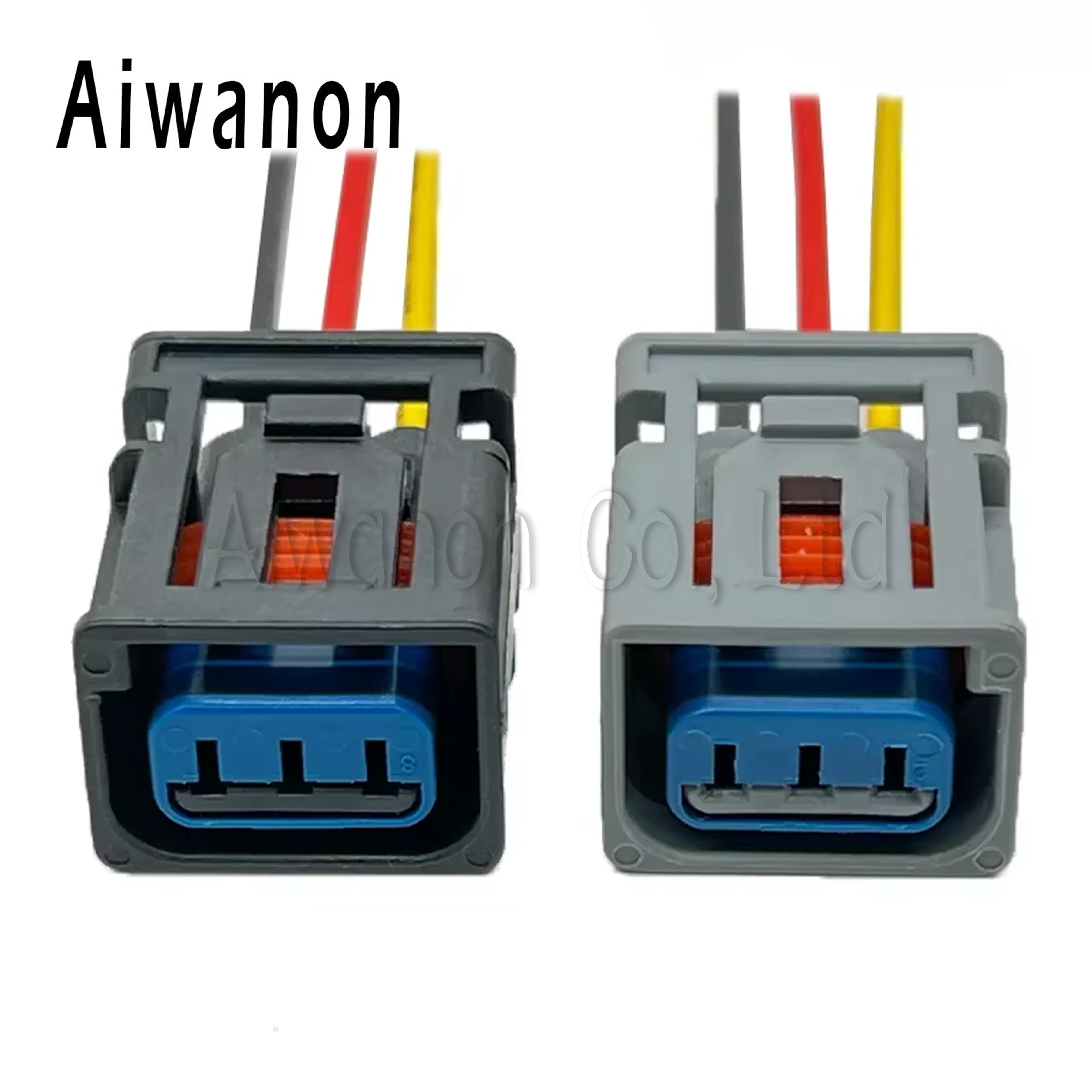 1 Juego de conectores de Cable eléctrico de alto voltaje de bobina de encendido de coche de 3 pines enchufe de arnés de cables hembra 1W7T-14A464-MA para Ford Honda