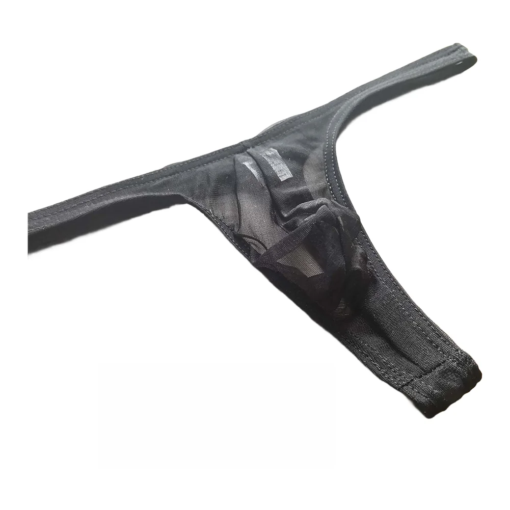 

Summer Panties See Through Mesh Men Thong Briefs S-XL Size Intimate Underwear Bulge Pouch G-string For Man