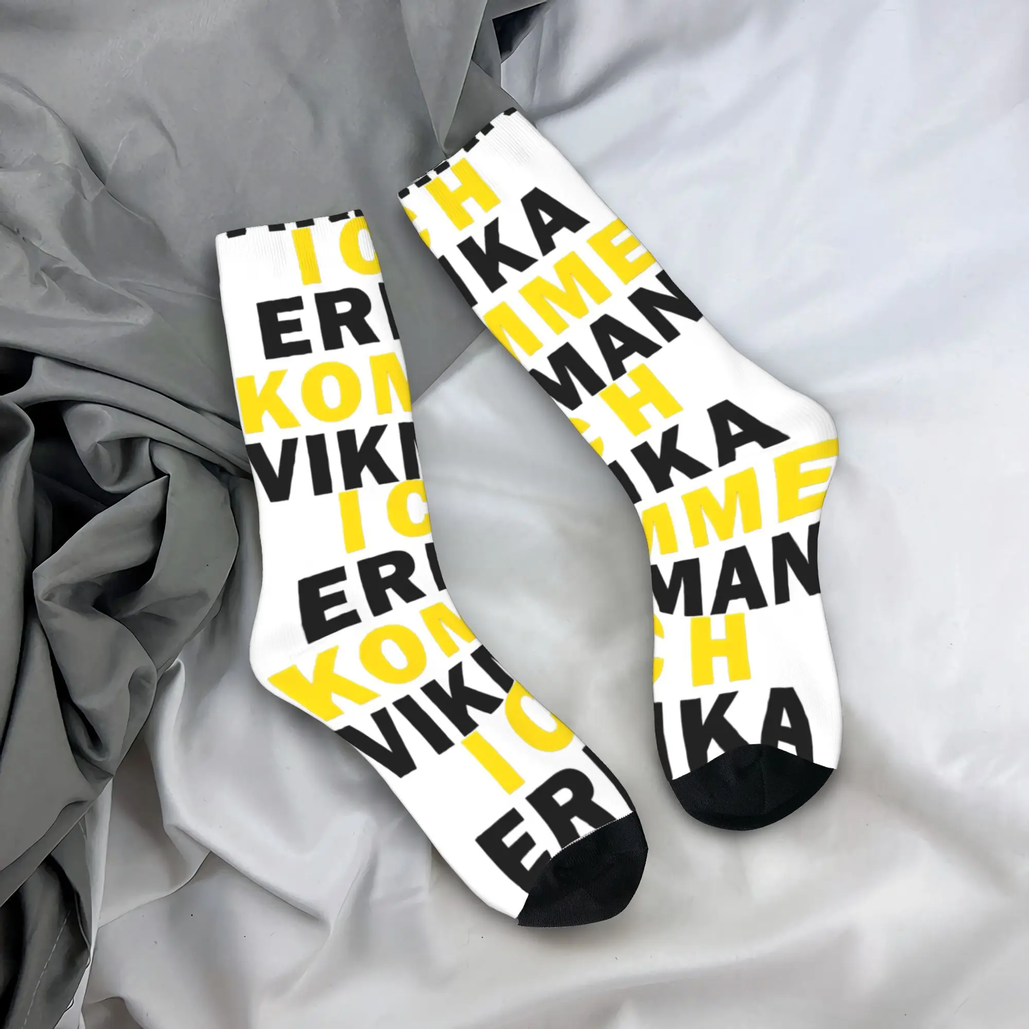 

Erika Vikman Ich Komme Eurovisions 2025 Socks Non Slip Stockings Couple Medium Soft Cycling Socks Autumn Kawaii Custom Socks