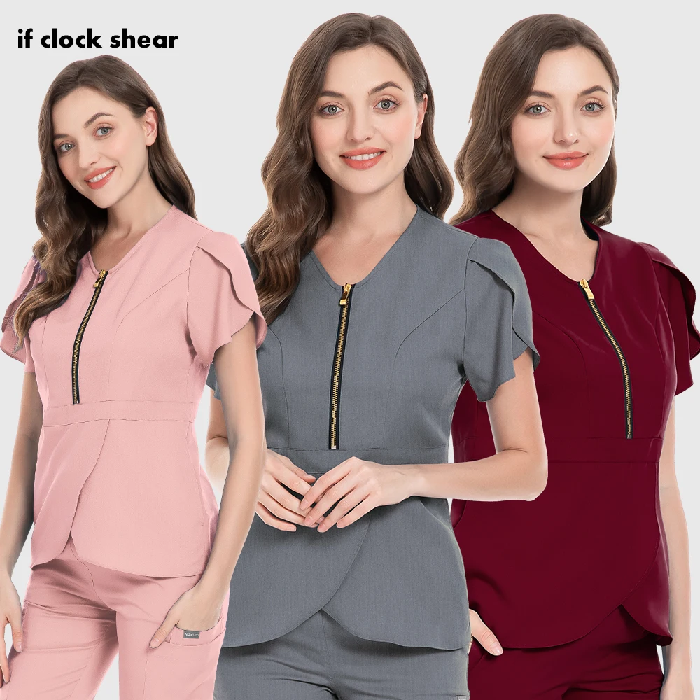 Tops de enfermería para mujer, uniforme Médico Quirúrgico Unisex, ropa de trabajo veterinaria, disfraz de Hospital