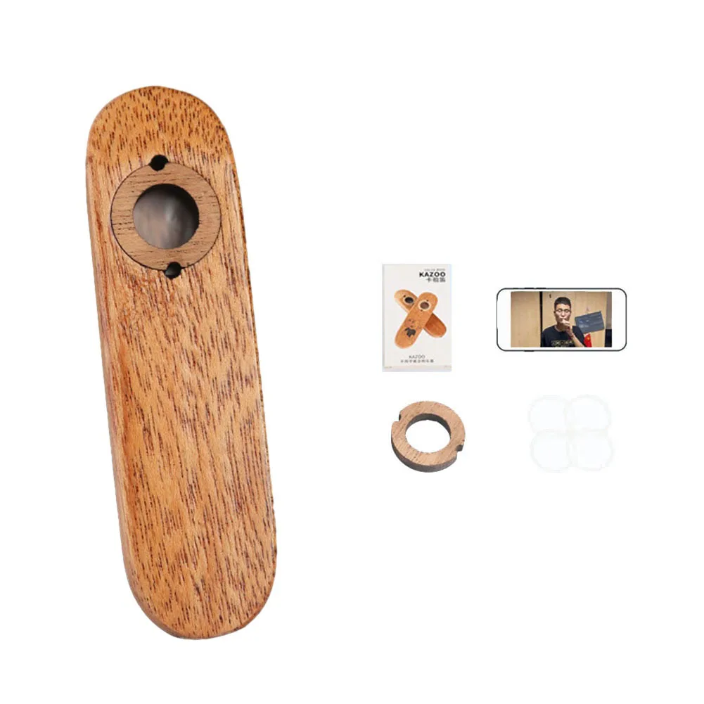 

Wooden Mouth Harmonica Kazoo Mouth Flute Beginner Musical Instrument Party Gifts Guitar Ukulele Supplies For Fun Music Education