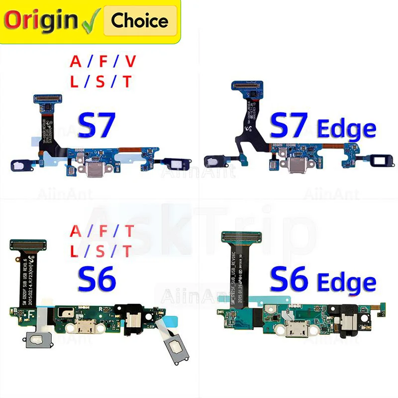 

Нижняя док-станция USB-зарядное устройство Микрофонная плата Разъем для зарядки Порт Гибкий кабель для Samsung Galaxy S6 S7 Edge G920L G925L G930L G935L
