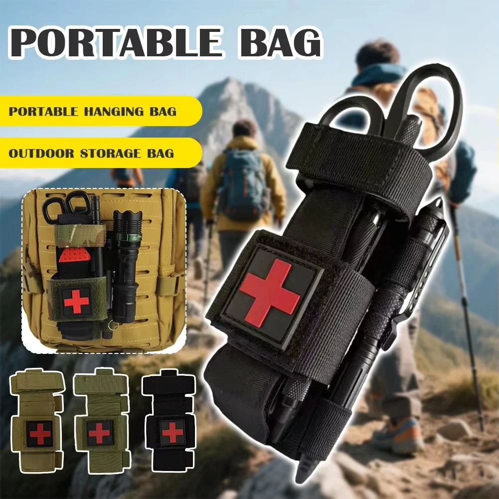 Ensemble de garrot tactique avec sangle d'urgence médicale, stylo rotatif et ciseaux pour la survie en extérieur et le combat