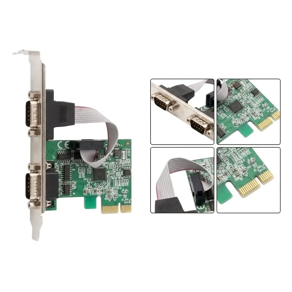 2-Port For RS232 Serial Expansion Board Featuring AX99100 Controller for Reliable For Industrial Communication
