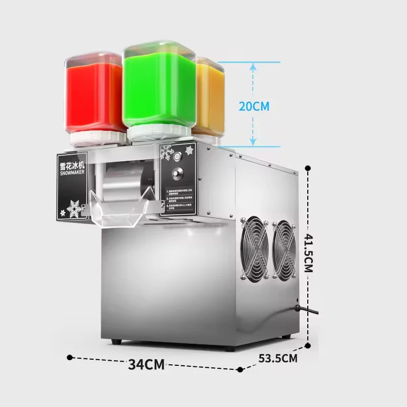 Máquina de hielo de copo de nieve de hielo afeitado para el hogar comercial/refrigera por aire de 110V/220V máquina de hielo de alta calidad