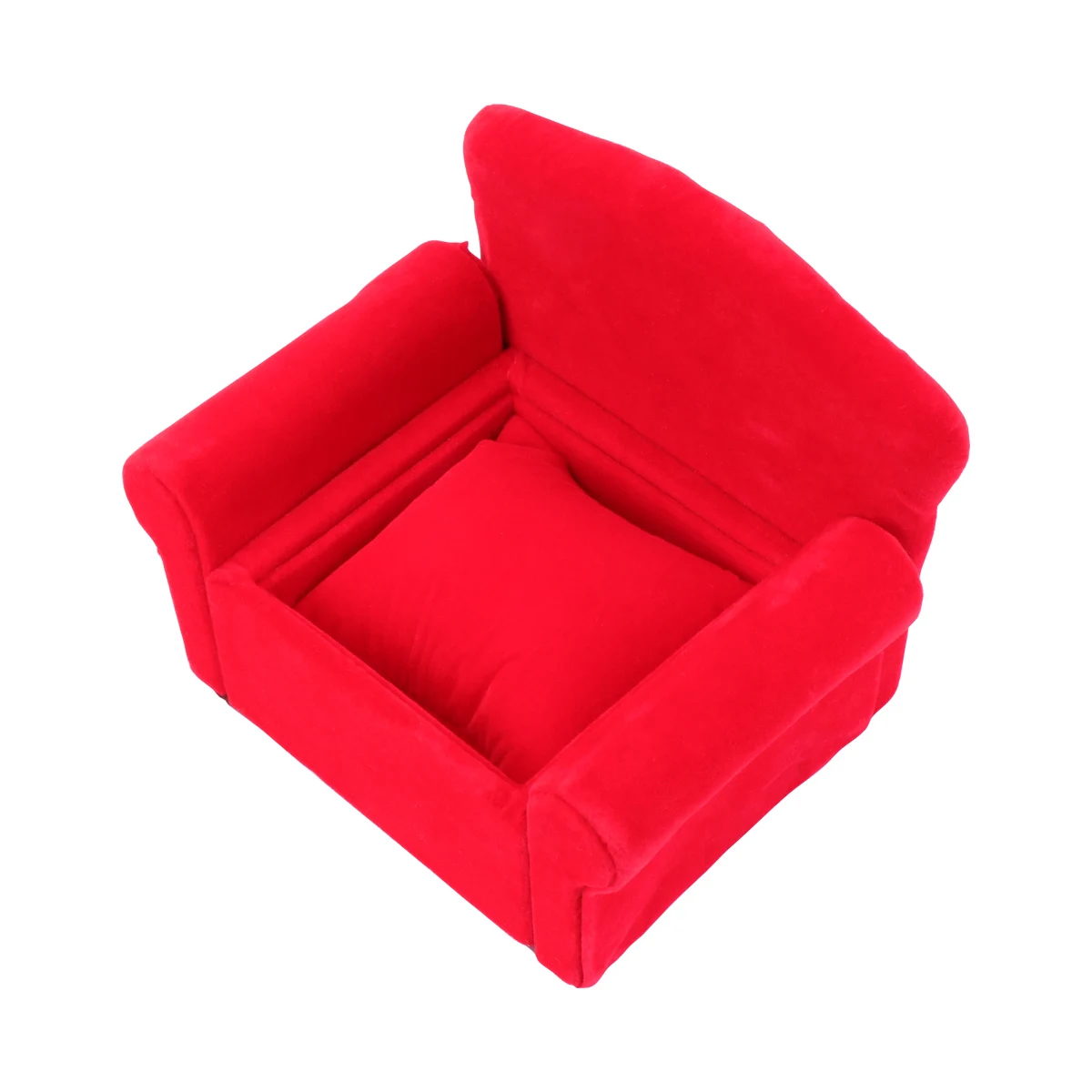 

1pc Watch Box Sofa Shaped Elegant Jewelry Storage Box Delicate Display Rack For Watch Jewelry Collection Organizer Red