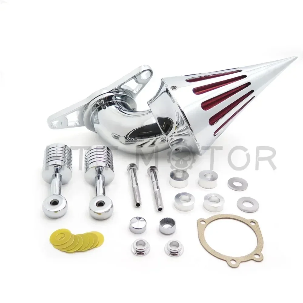Chromowany/czarny filtr powietrza na lata 2001-2009 Harley Davidson Softail Fat Boy Dyna Street Bob Wide Glide
